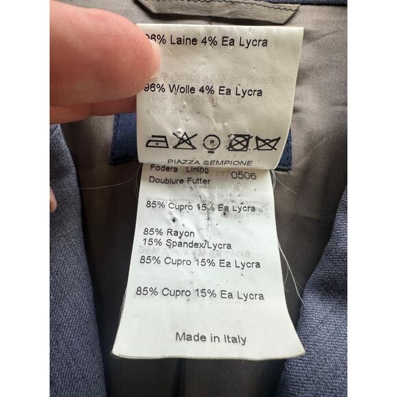 Piazza Sempione Womens Wool Blend Blazer Jacket Size IT 44 Quiet Luxury 80s - Picture 11 of 16